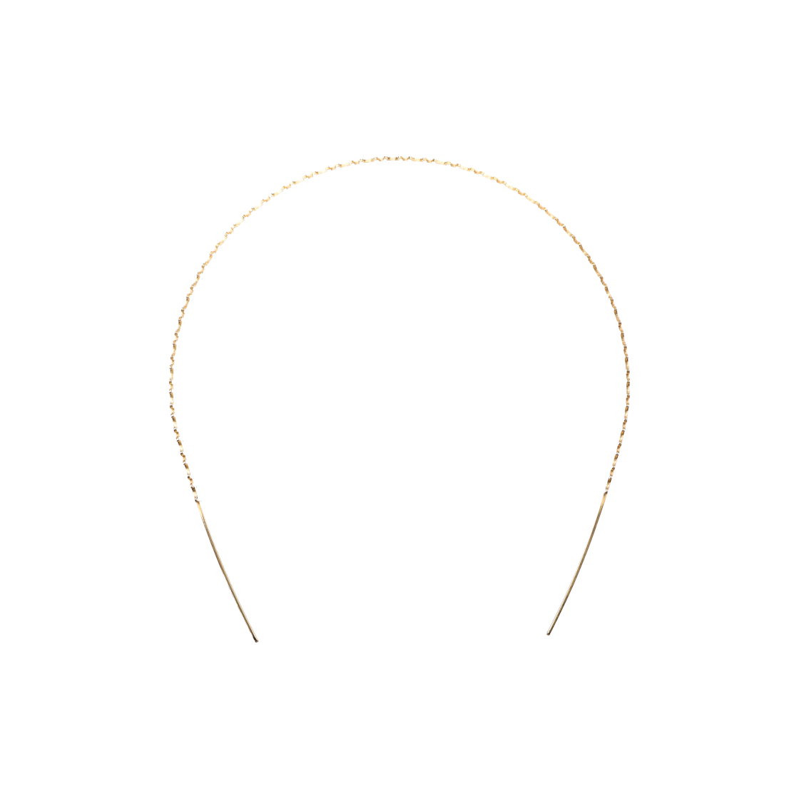 ITI5CQ46WSGH Celine Triomphe Steel Gold Hairband