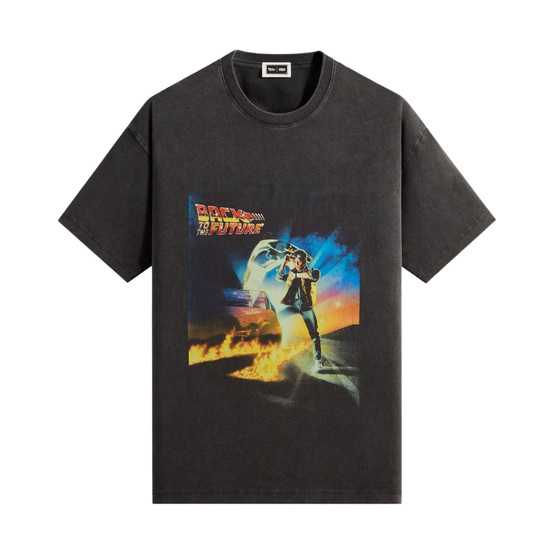 키스 x 백 투 퓨처 크롬 타이틀 빈티지 티셔츠 블랙(Kith x Back To The Future Chrome Title Vintage T-Shirt Black)