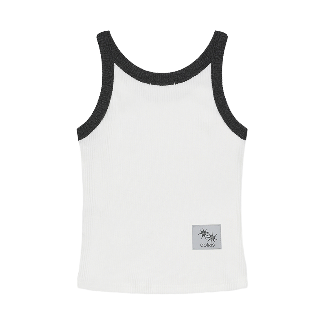 코이리스 로라 스몰 로고 배색 슬리브리스 화이트(Coiris Rora Small Logo Sleeveless White) - 2
