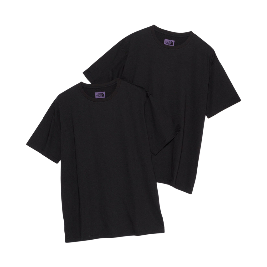 노스페이스 퍼플라벨 팩 필드 티셔츠 블랙 (2개 세트)(The North Face Purple Label Pack Field T-Shirt Black (Set of 2))