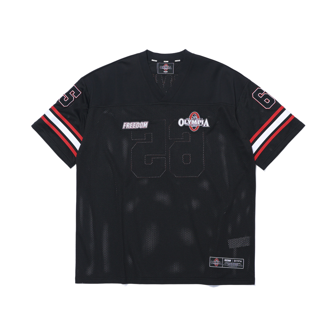 프리덤 올림피아 스몰 로고 럭비 져지 블랙(FREEDOM Olympia Small Logo Rugby Jersey Black) - 1