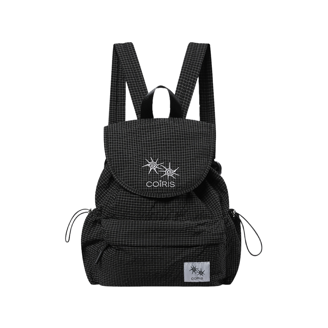 C-P00000IU Coiris Benton Grid Check Mini Back Pack Unisex Black