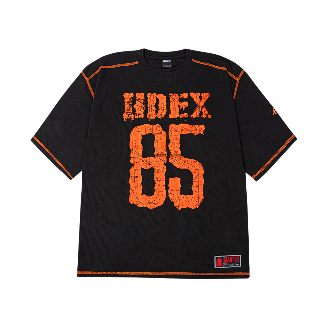 에이치덱스 자이언트핏 85 매쉬 숏 슬리브 블랙(HDEX Giant Fit 85 Mesh Short Sleeve Black) - 1