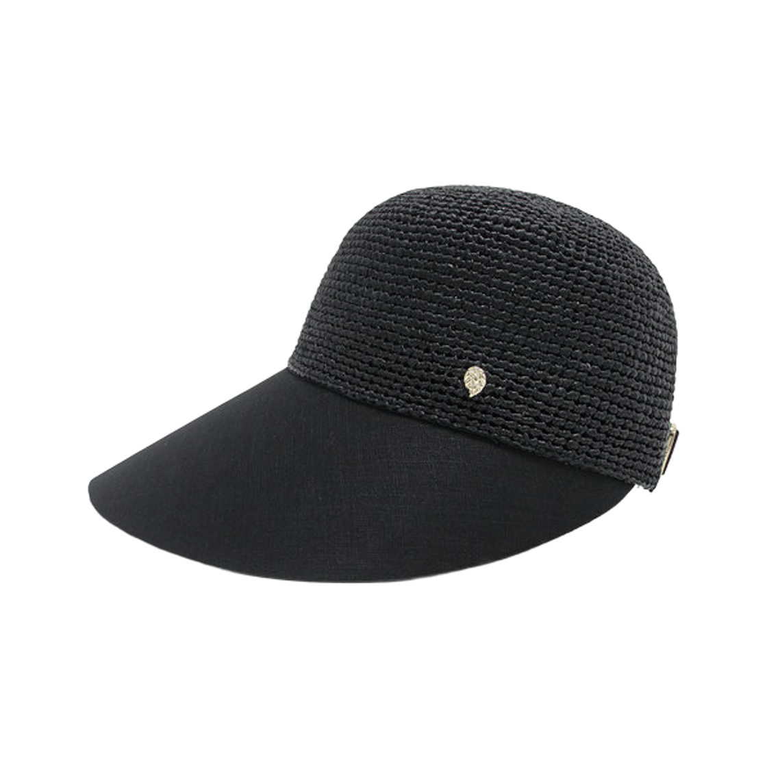 (W) 헬렌 카민스키 블레이즈 린넨 라피아 캡 차콜 블랙((W) Helen Kaminski Blaise Linen Raffia Cap Charcoal Black)