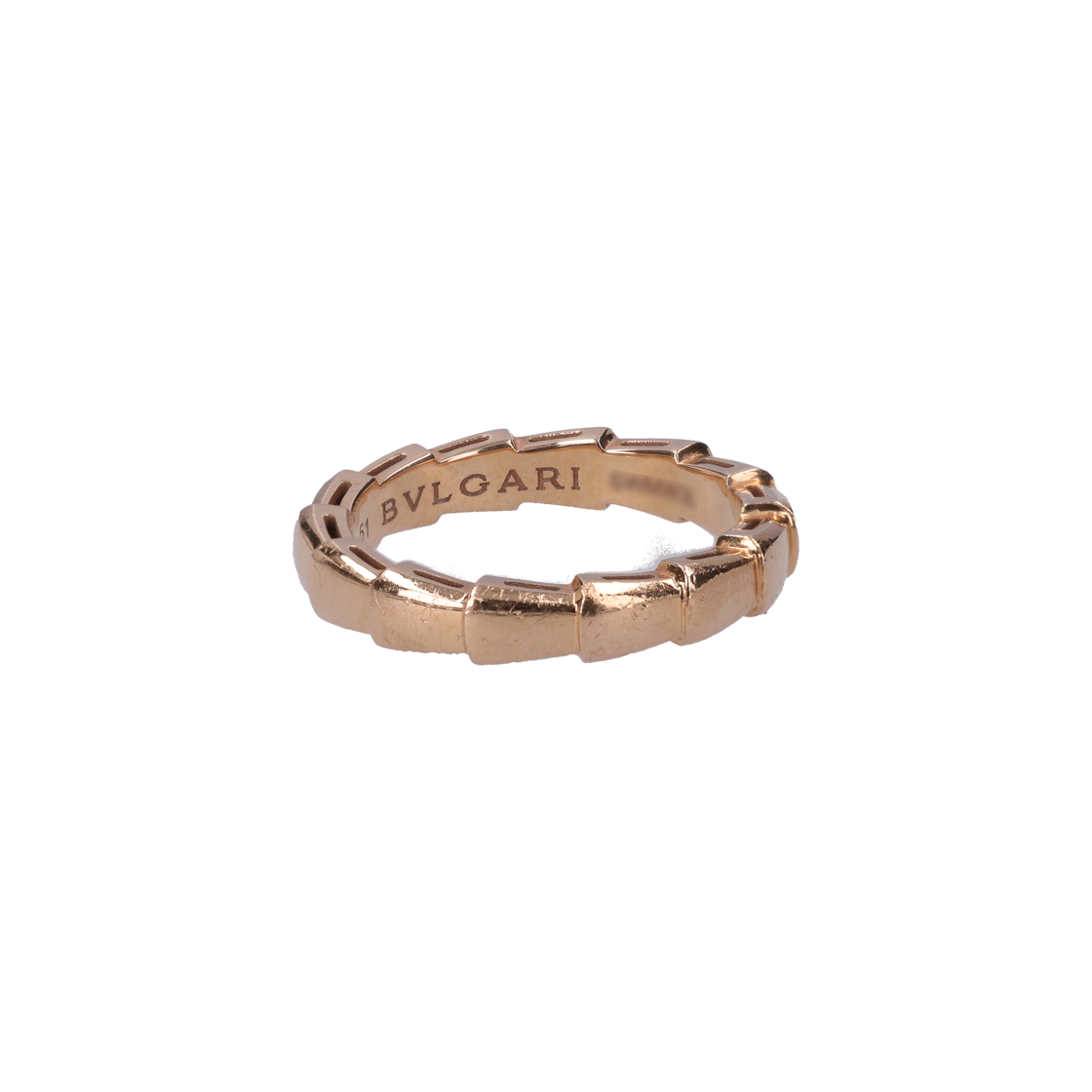 ITEB35MTBVR4 Bulgari Serpenti Viper Ring 18K Rose Gold