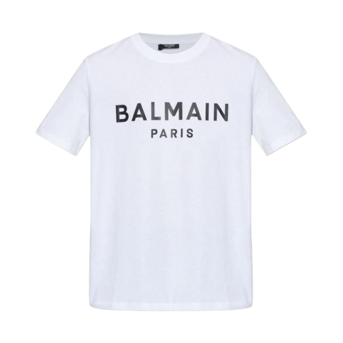 발망 로고 프린트 티셔츠 화이트(Balmain Logo Print T-Shirt White)