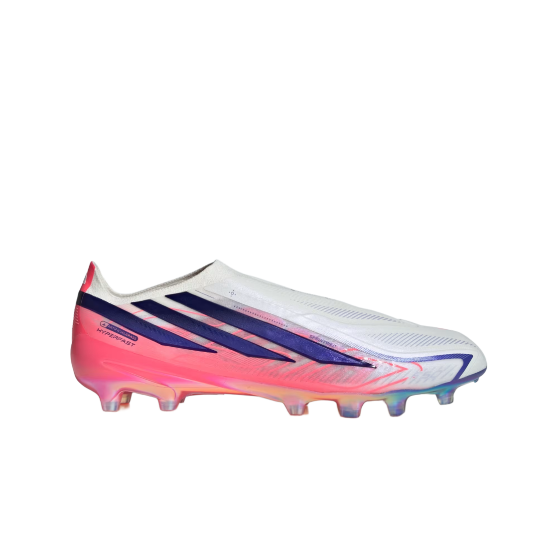 KJ6090 Adidas F50 Hyperfast Elite Laceless AG Cloud White Solar Purple