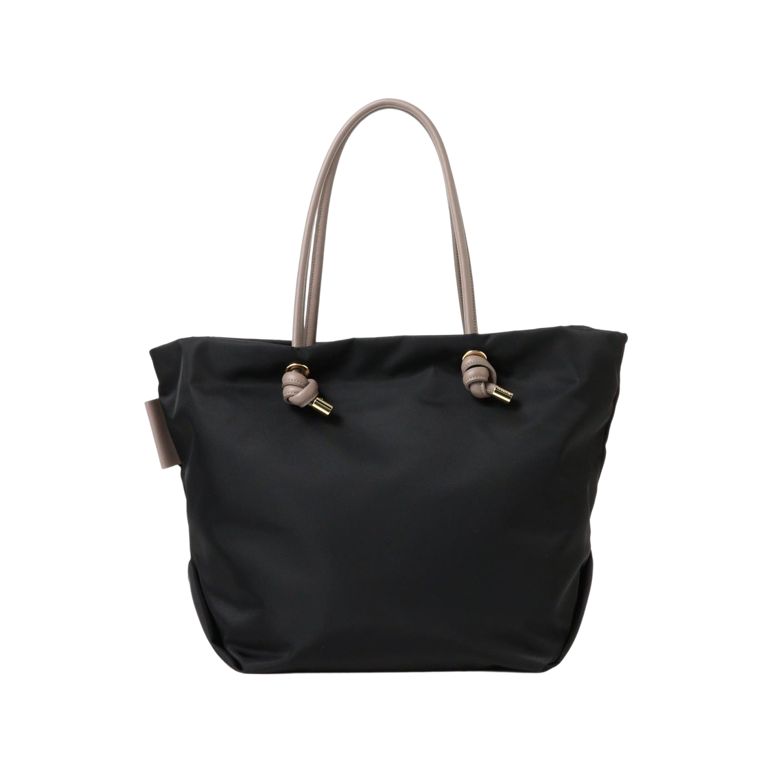 데미 럭스 빔즈 x 비올라도로 비앙카 나일론 토트백 ML 블랙 토프(Demi-Luxe Beams x Violad’Oro Bianca Nylon Tote Bag ML Black Taupe)