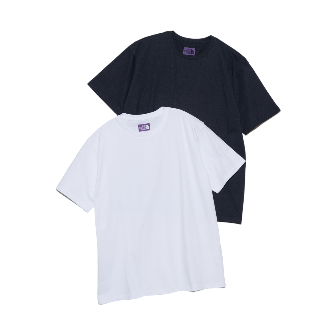 노스페이스 퍼플라벨 팩 필드 티셔츠 화이트 네이비 (2개 세트)(The North Face Purple Label Pack Field T-Shirt White Navy (Set of 2)) - 1