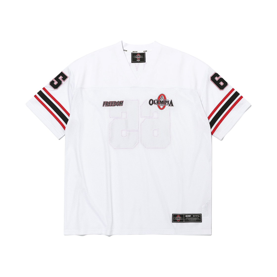 프리덤 올림피아 스몰 로고 럭비 져지 화이트(FREEDOM Olympia Small Logo Rugby Jersey White) - 1