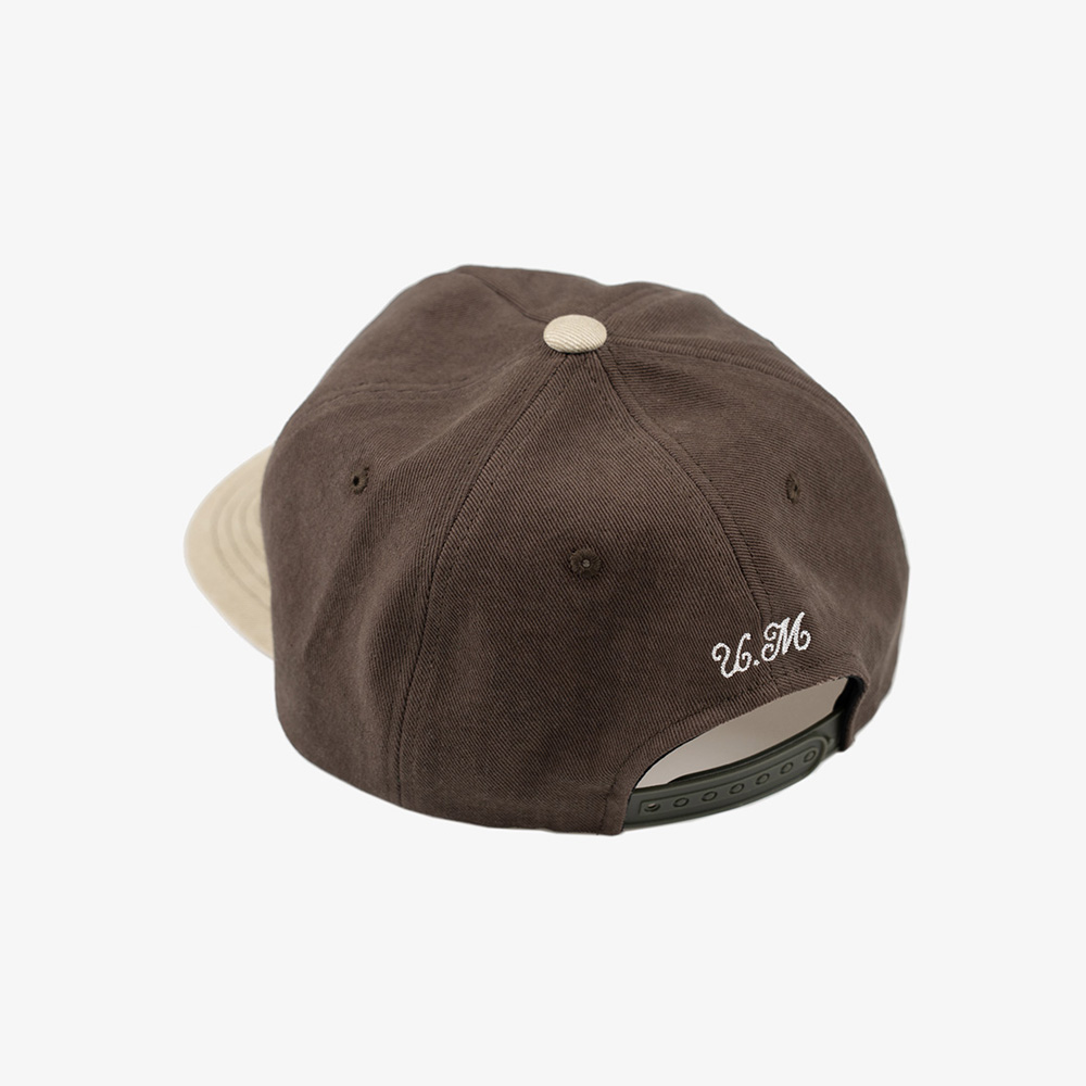 언스테디마켓 로즈 패치 캡 카키브라운(UnsteadyMarket Rose Patch Cap_Khaki Brown) - 4
