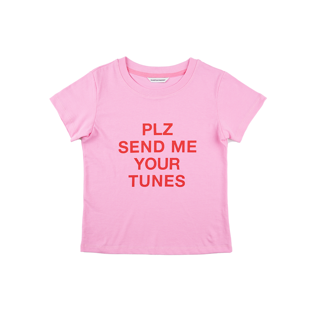 언스테디마켓 레터링 티셔츠 핑크(UnsteadyMarket Lettering Tee_Pink)