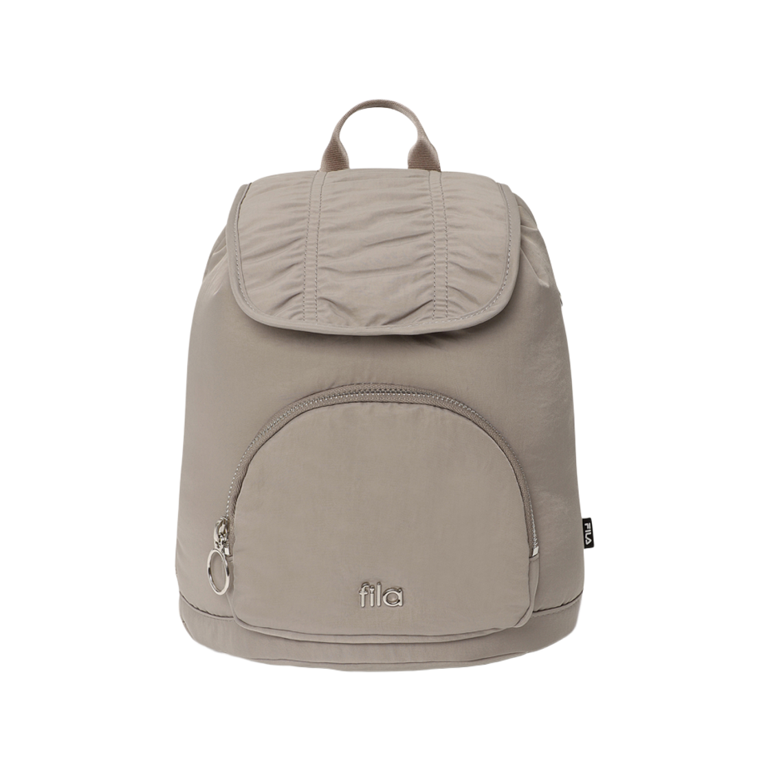 [6% 적립] 휠라 나일론 셔링 미니 백팩 베이지([6% 적립] FILA Nylon Shirring Mini Backpack Beige)