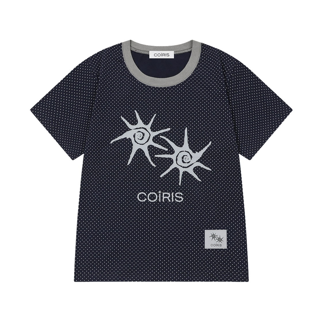 C-P00000IH Coiris Soluna Dot Half T Navy