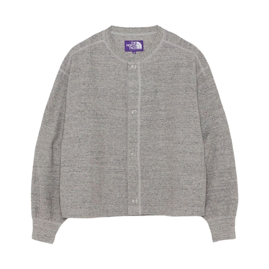 (W) 노스페이스 퍼플라벨 필드 스냅 가디건 믹스 그레이((W) The North Face Purple Label Field Snap Cardigan Mix Gray)