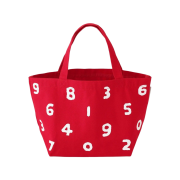 Sou Sou Promotion Canvas Small Tote Bag Red White