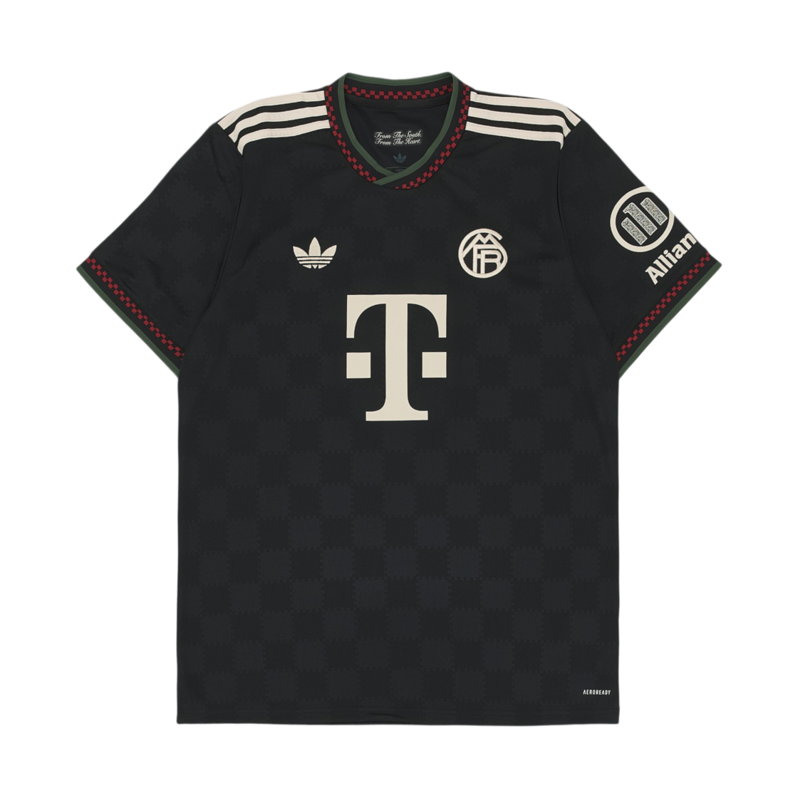 KE6801 Adidas FC Bayern Munchen 2025/26 3rd Jersey Black Halo Ivory - US Sizing (Non Marking Ver.)
