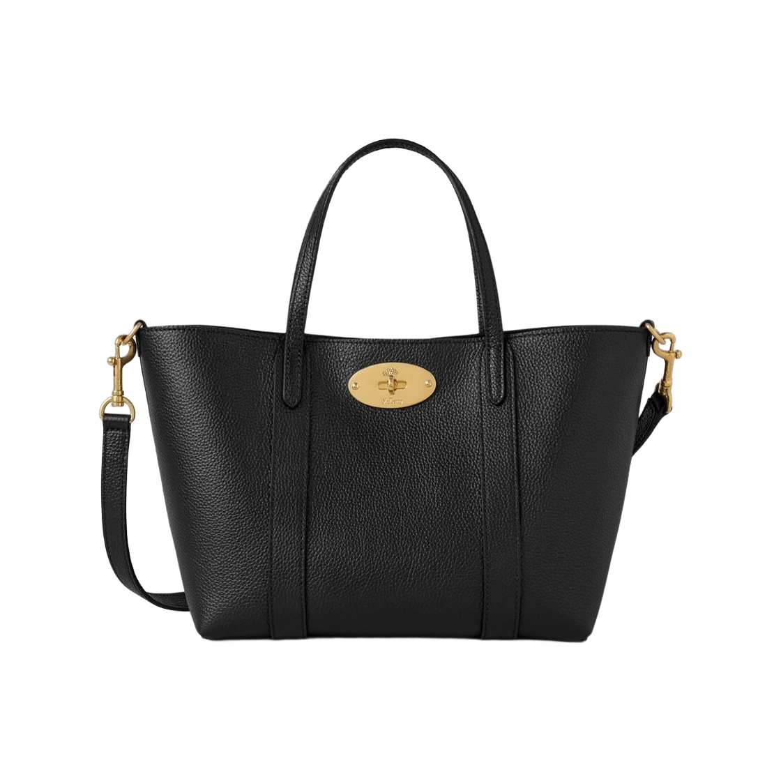멀버리 스몰 클래식 그레인 미니 베이스워터 토트백 블랙(Mulberry Small Classic Grain Mini Bayswater Tote Bag Black)