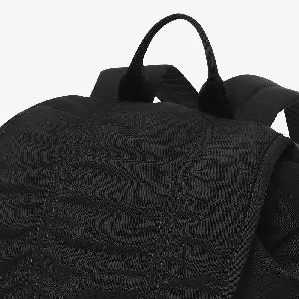 [6% 적립] 휠라 나일론 셔링 미니 백팩 블랙([6% 적립] FILA Nylon Shirring Mini Backpack Black) - 4