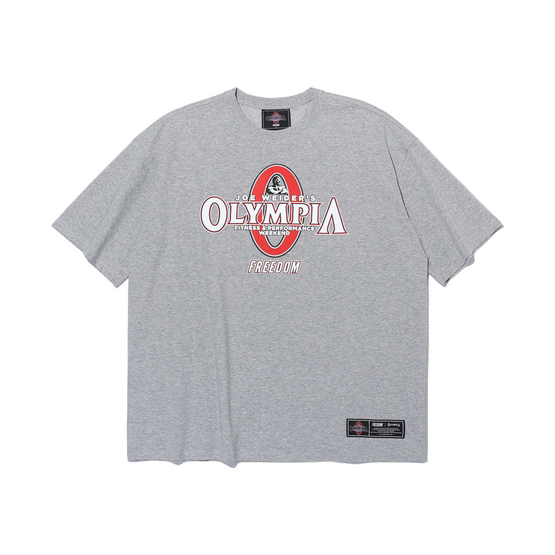 프리덤 올림피아 빅 로고 티셔츠 그레이(FREEDOM Olympia Big Logo T-Shirts Gray)