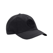 Stone Island 9100011 Nylon Metal in Econyl Baseball Cap with Compass Embroidery Black - 26FW