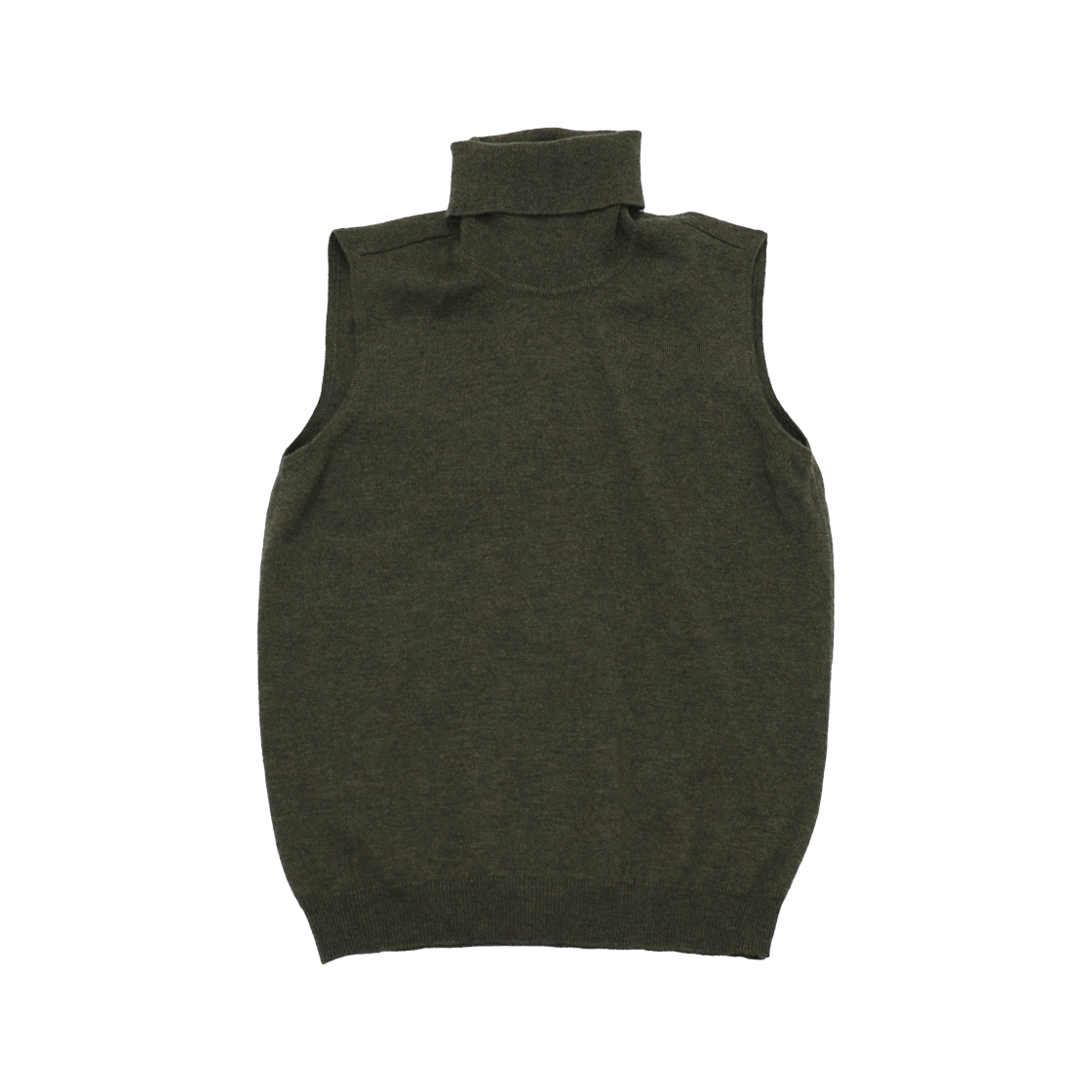 메종 마르지엘라 S31HA0805 슬리브리스 터틀넥 울 올리브(Maison Margiela Sleeveless Turtleneck Wool in Olive)