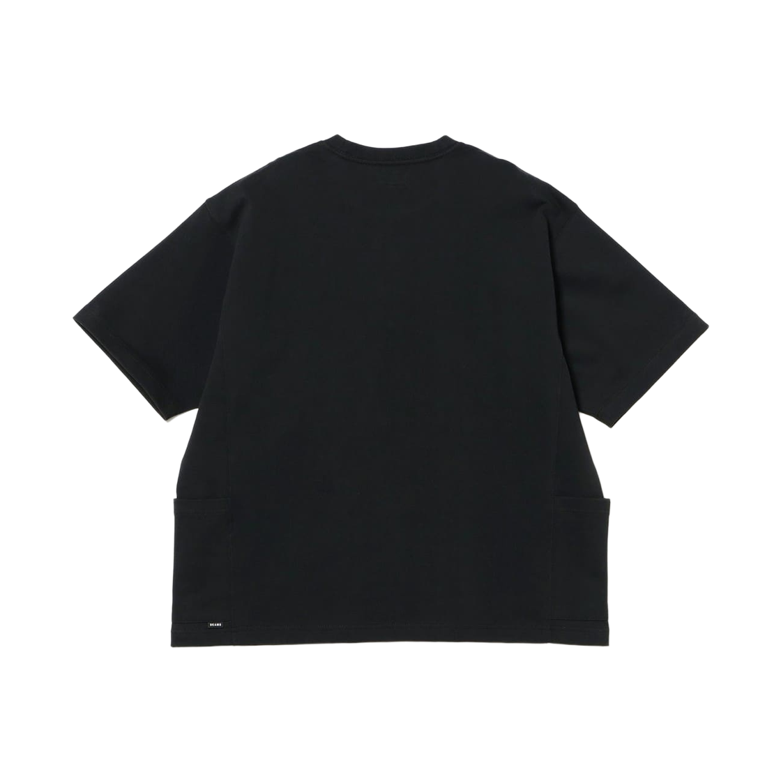 빔즈 와이드 핏 사이드 포켓 티셔츠 블랙(Beams Wide Fit Side Pocket T-Shirt Black) - 2
