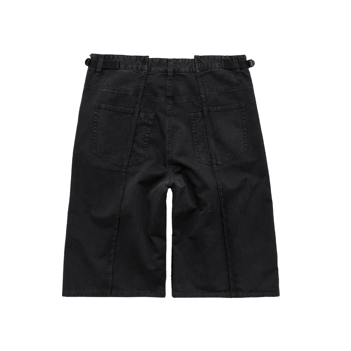 폴리테루 6컷 리빌드 6pk 팬츠 워시드 블랙(Polyteru 6Cut Rebuild 6Pk Pants Washed Black) - 2