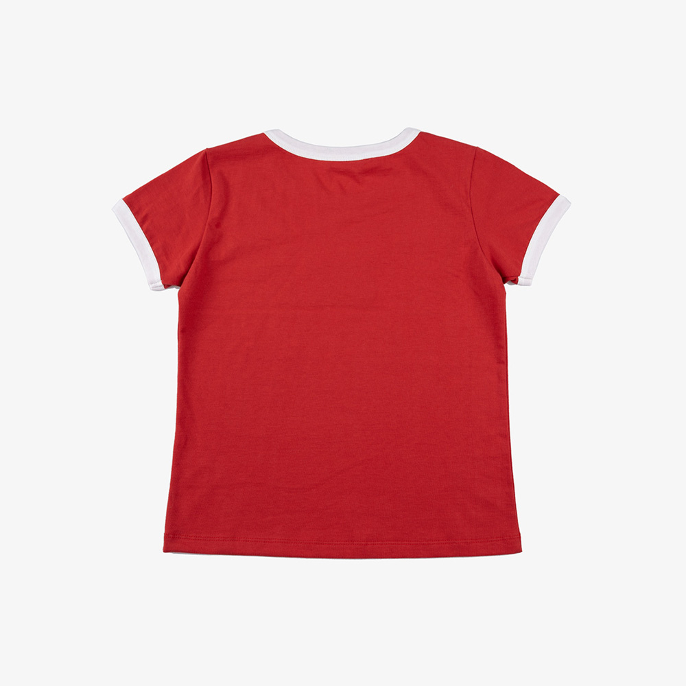 언스테디마켓 로즈 링거티 레드(UnsteadyMarket Rose Ringer Tee Red) - 3
