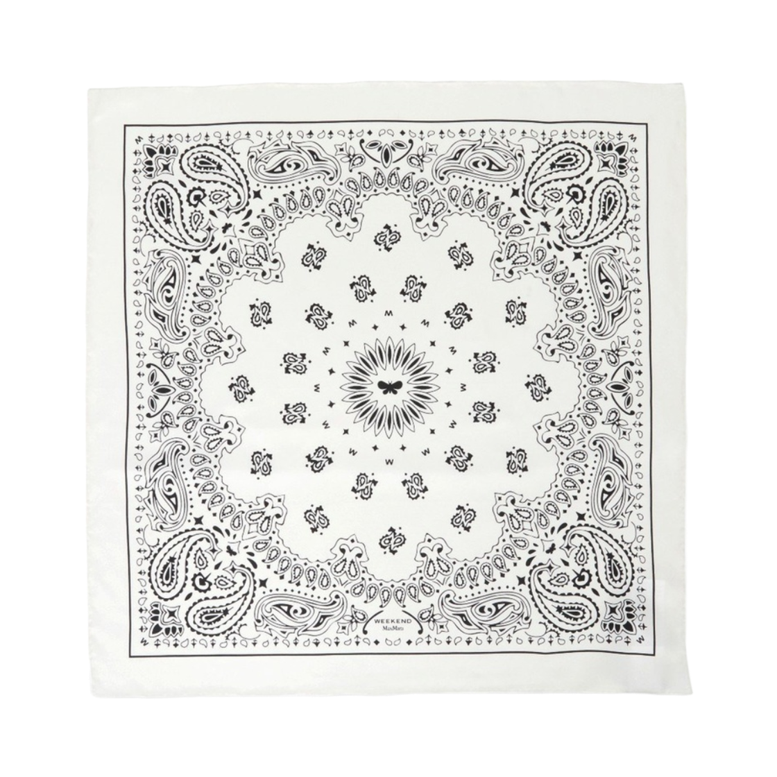 (W) 위켄드 막스마라 시암 실크 스카프 아이보리((W) Weekend Max Mara Siam Silk Scarf Ivory) - 1