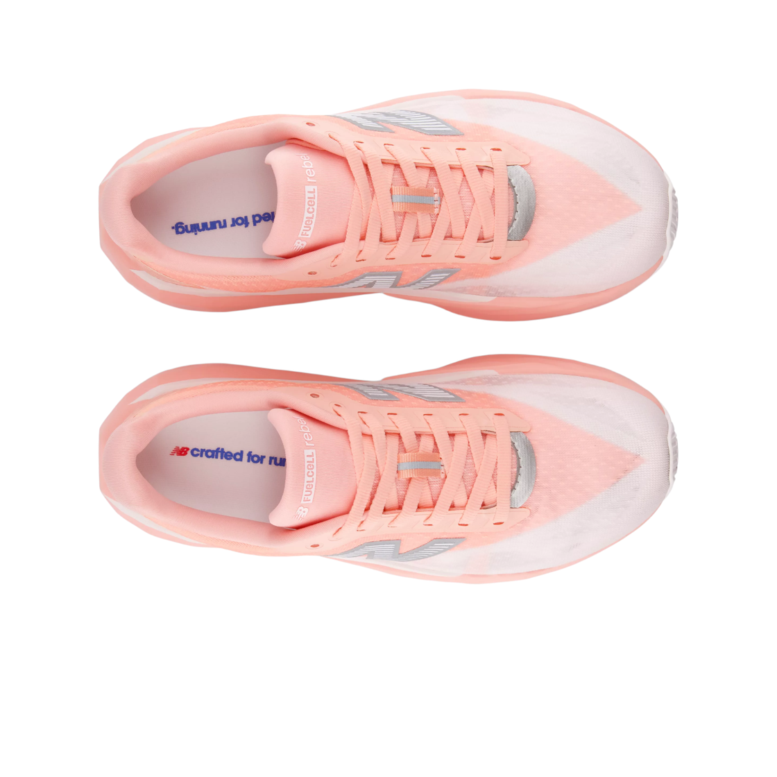 (W) 뉴발란스 퓨어셀 레벨 v5 핑크 레모네이드 핑크 솔트 - D 와이드((W) New Balance FuelCell Rebel v5 Pink Lemonade Pink Salt - D Wide) - 2