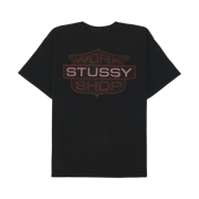 Stussy x Our Legacy Badge Pig. Dyed T-Shirt Overdyed Black