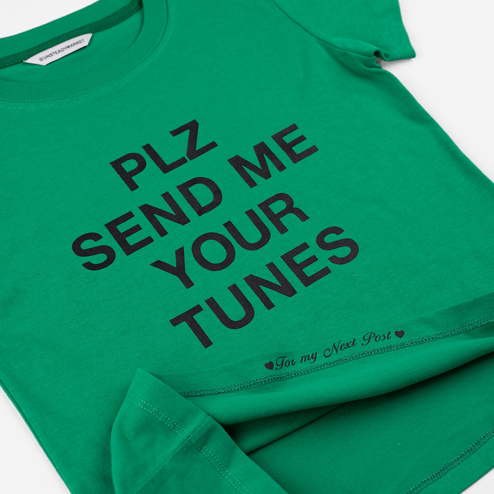 언스테디마켓 레터링 티셔츠 그린(UnsteadyMarket Lettering Tee_Green) - 3