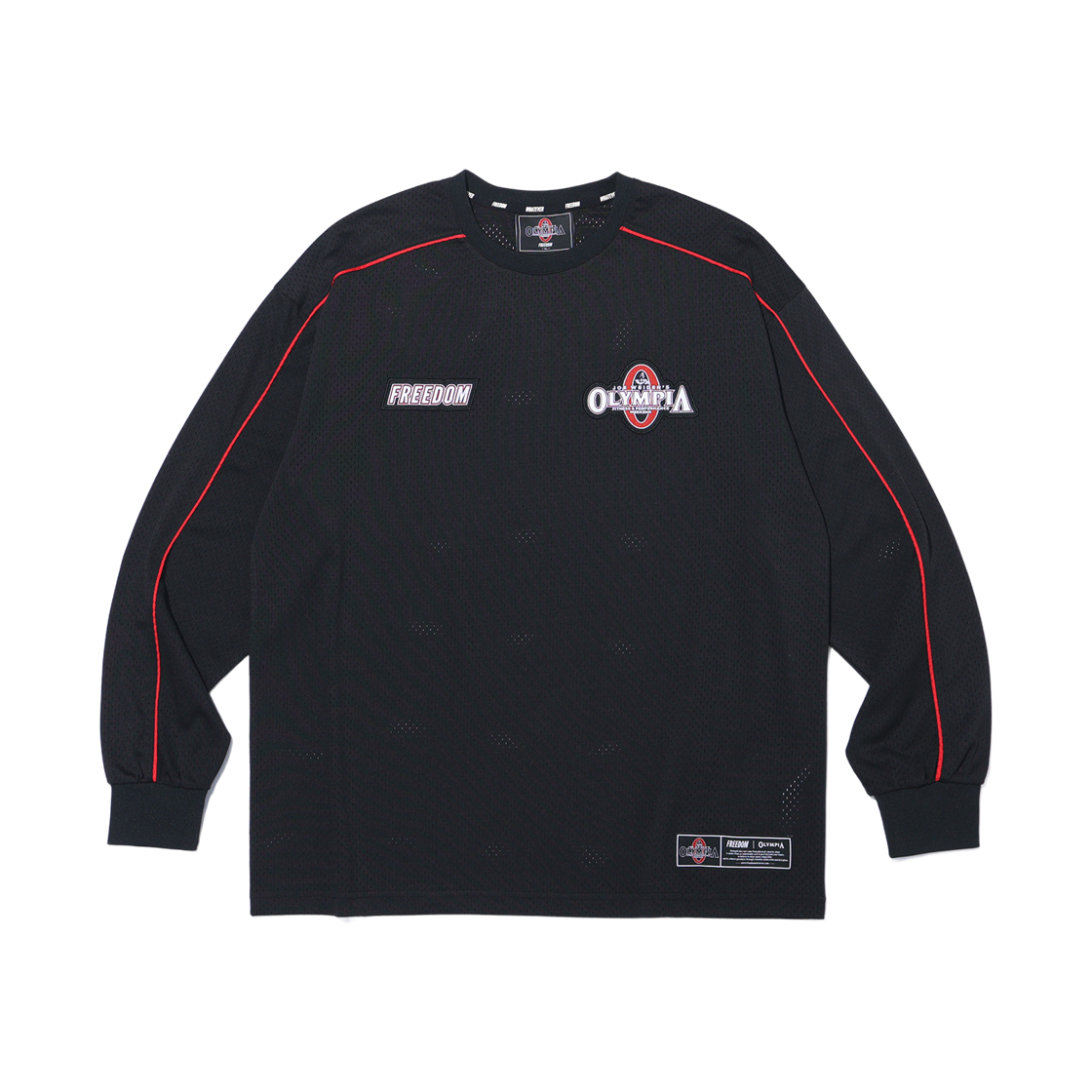 OY26SMLS0060BK FREEDOM Olympia Line All Mesh Long Sleeve Black