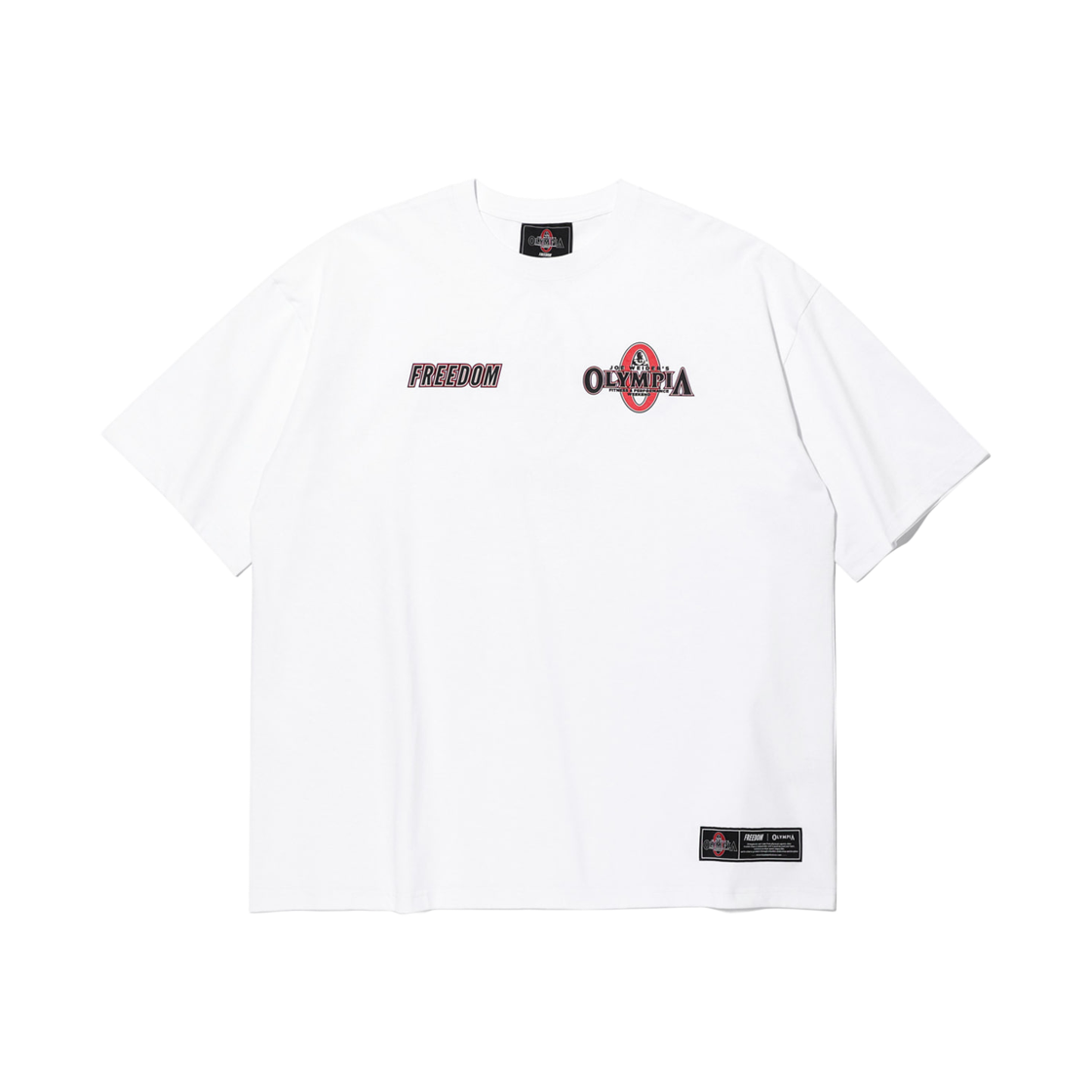프리덤 올림피아 스몰 로고 티셔츠 화이트(FREEDOM Olympia Small Logo T-Shirts White)