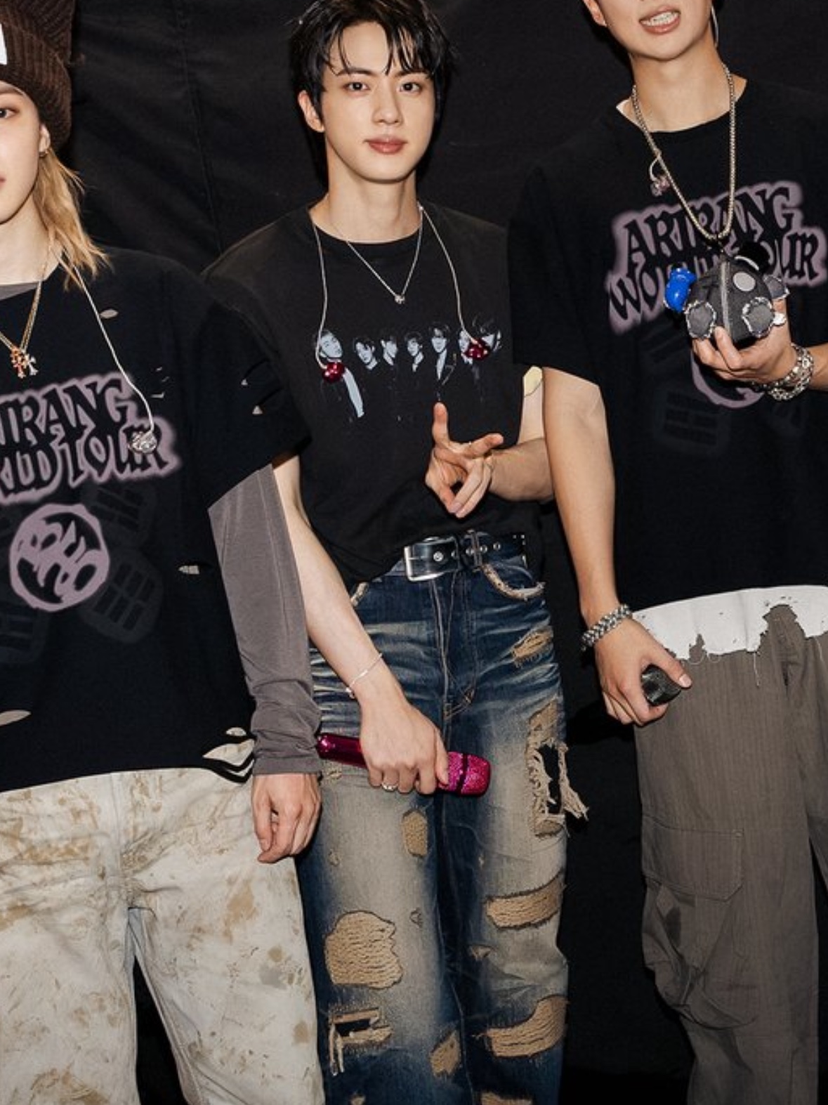 [트리플적립] PACOSPLY Sick Boy Denim Pants Blue, [트리플적립] PACOSPLY Sick Boy Denim Pants Navy 착용 스타일