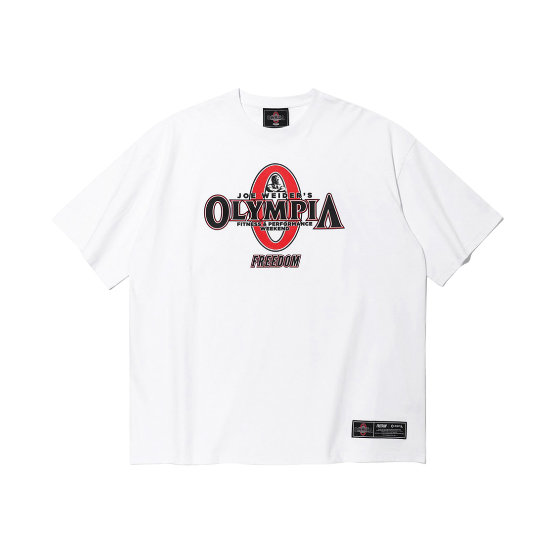 프리덤 올림피아 빅 로고 티셔츠 화이트(FREEDOM Olympia Big Logo T-Shirts White)