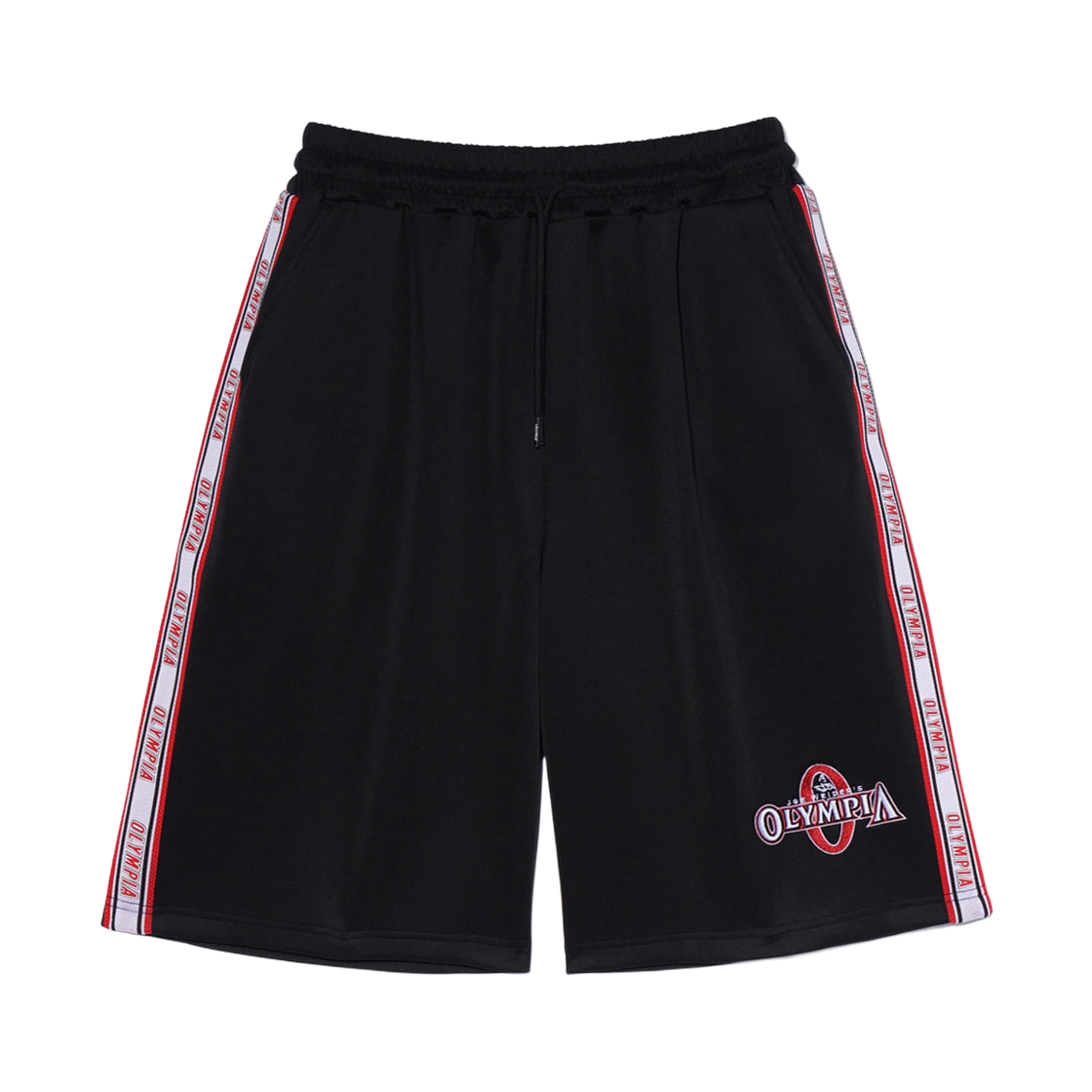 프리덤 올림피아 레터링 버뮤다 쇼츠 블랙(FREEDOM Olympia Lettering Bermuda Shorts Black)