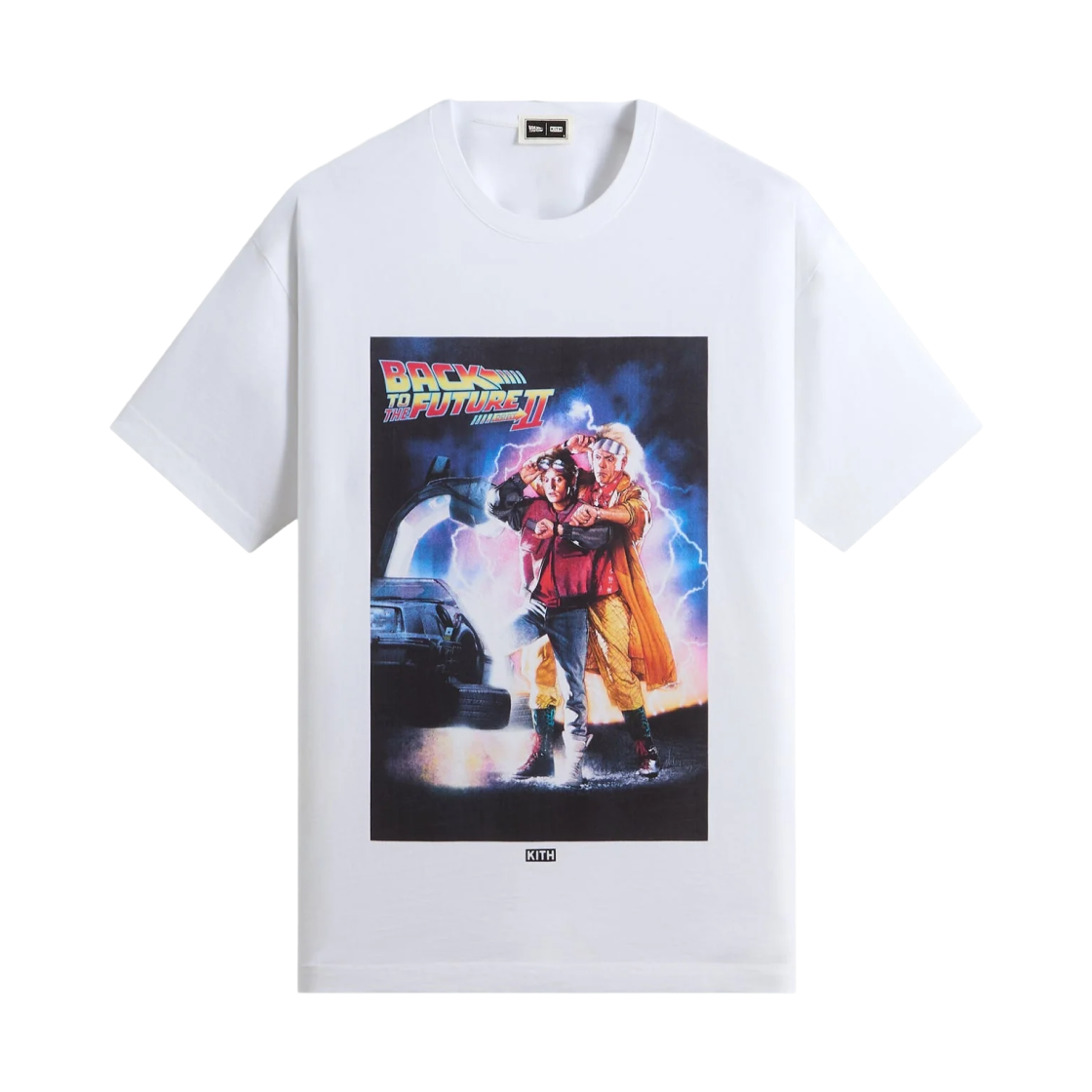 키스 x 백 투 퓨처 2 무비 포스터 빈티지 티셔츠 화이트(Kith x Back To The Future II Movie Poster Vintage T-Shirt White) - 1