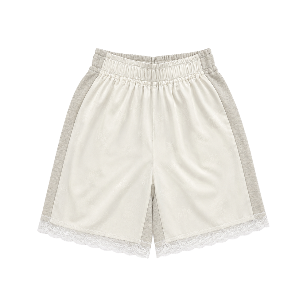 언스테디마켓 버뮤다 쇼츠 아이보리(UnsteadyMarket Bermuda Shorts_ Ivory) - 1