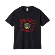 GILDAN x Vintage Collection NIGHT BAT T-Shirt Black