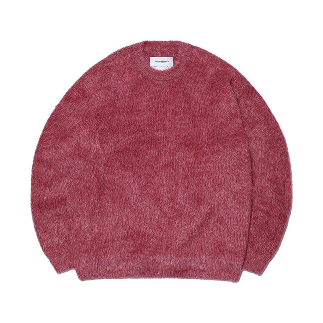 NMWF52KT12WIN NOMANUAL Fuzz Hairy Knit Wine