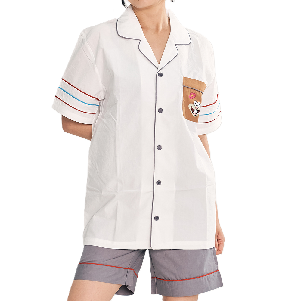 댄꼼마 스폰지밥 다람이 반팔 잠옷(DANCOMMA SpongeBob SquarePants Sandy Cheeks Short Sleeve Pajama Set) - 6