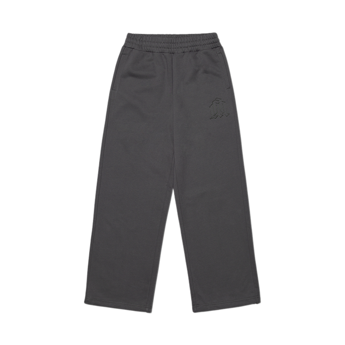 NMWF52TP05CHA NOMANUAL Overlay Logo Sweatpants Charcoal