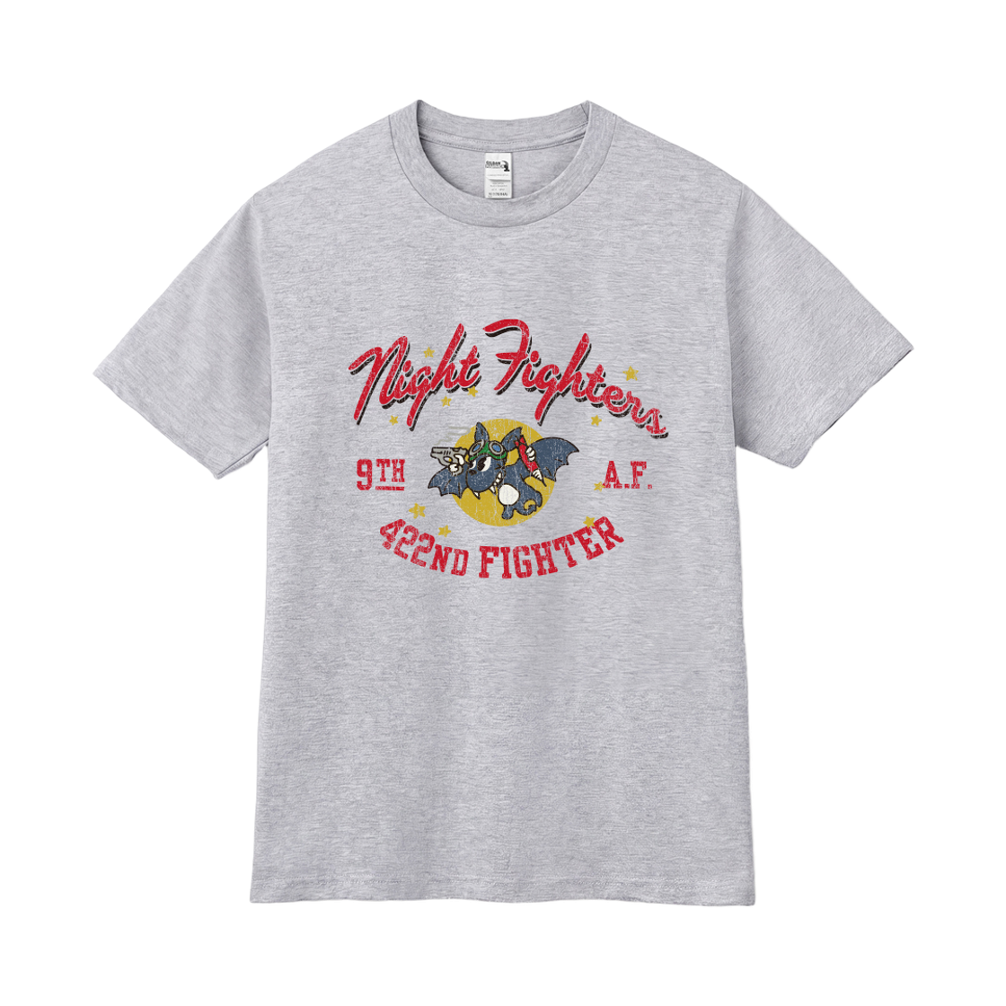 길단 x 빈티지컬렉션 나이트배트 티셔츠 그레이(GILDAN x Vintage Collection NIGHT BAT T-Shirt Grey)