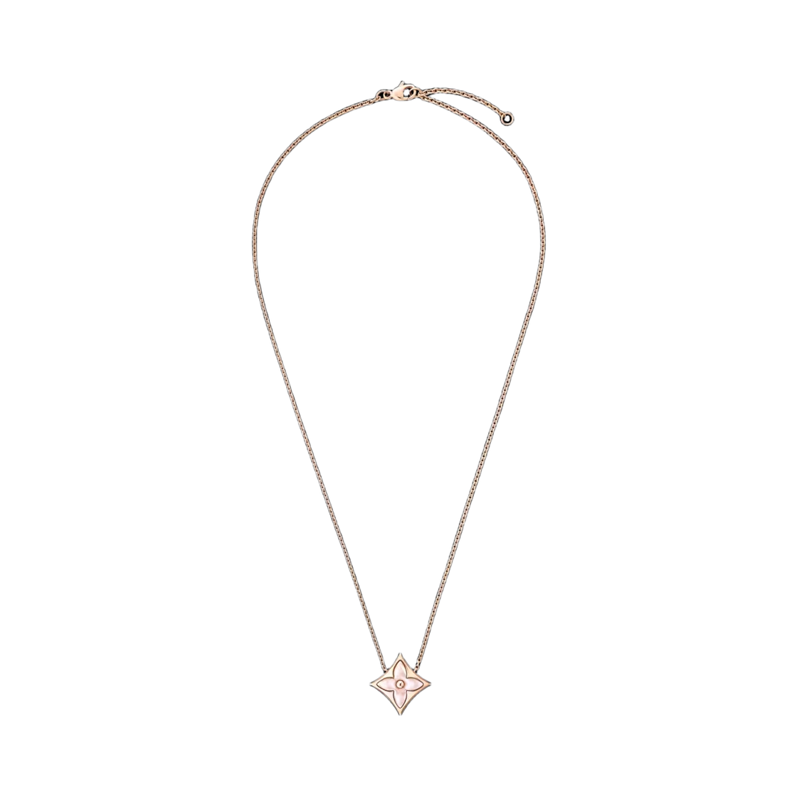Q03912 (W) Louis Vuitton Color Blossom M Star Pendant Pink Gold Pink Mother of Pearl