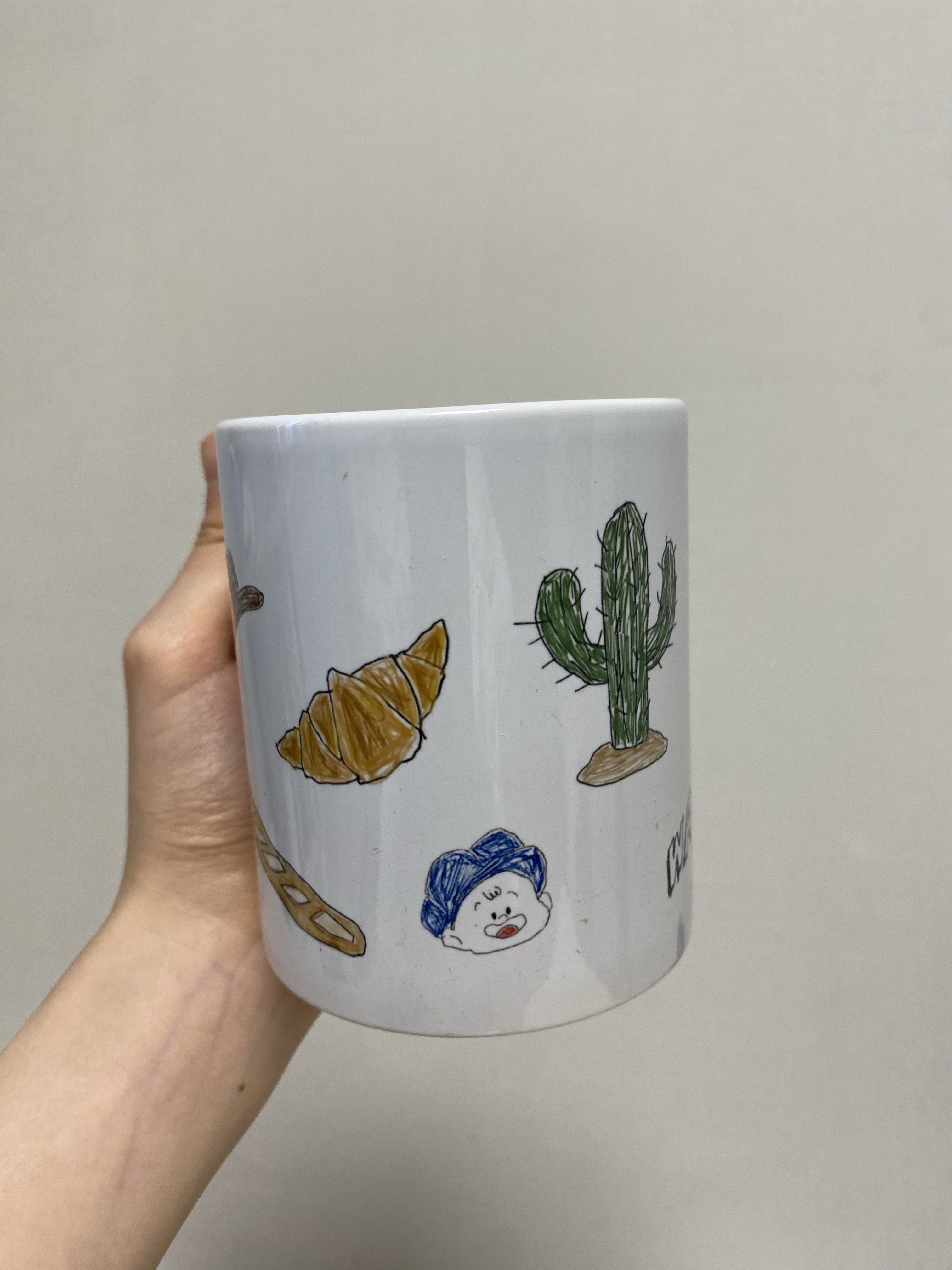 [KREAM 단독] What A Bread Mug White 350ml 착용 스타일 - 3