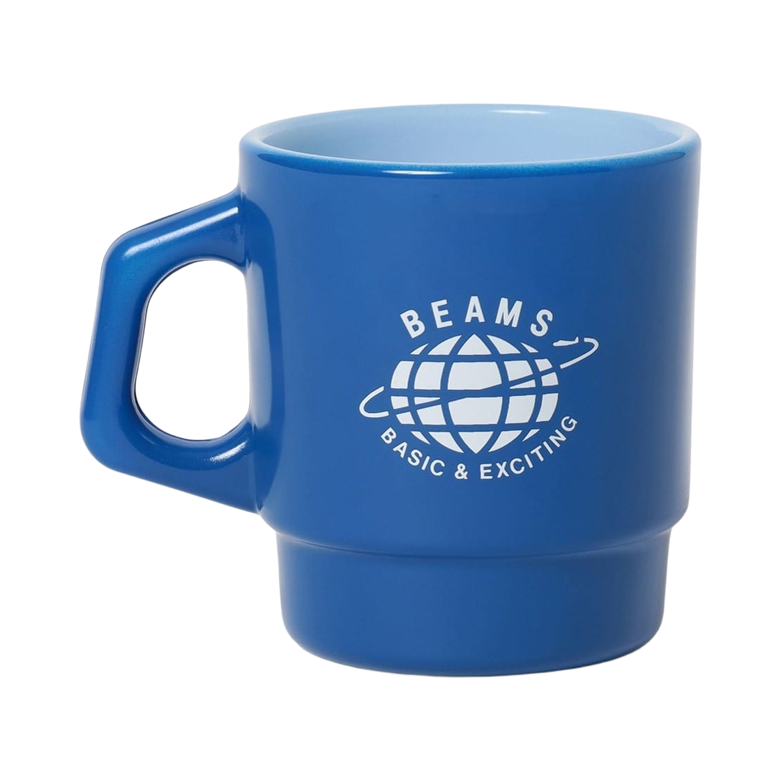 bPr 빔즈 x 파이어 킹 애드버타이징 머그 블루(bPr Beams x Fire-King Advertising Mug Blue)