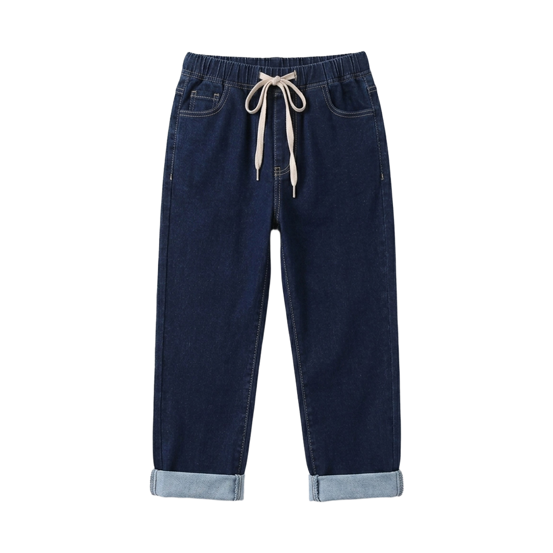 GC5806-5807-5808-블루 GCLIP String Banding Three-Quarter Denim Shorts  Blue