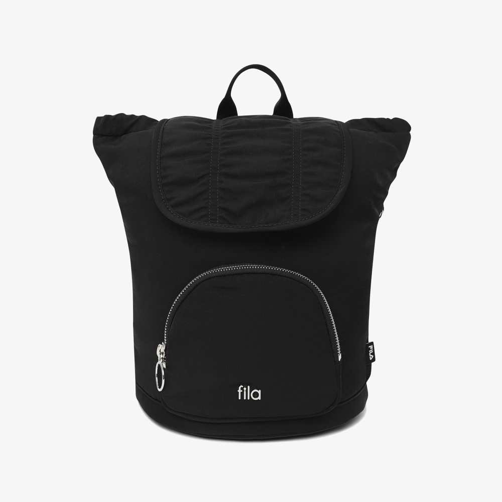 [6% 적립] 휠라 나일론 셔링 미니 백팩 블랙([6% 적립] FILA Nylon Shirring Mini Backpack Black) - 3